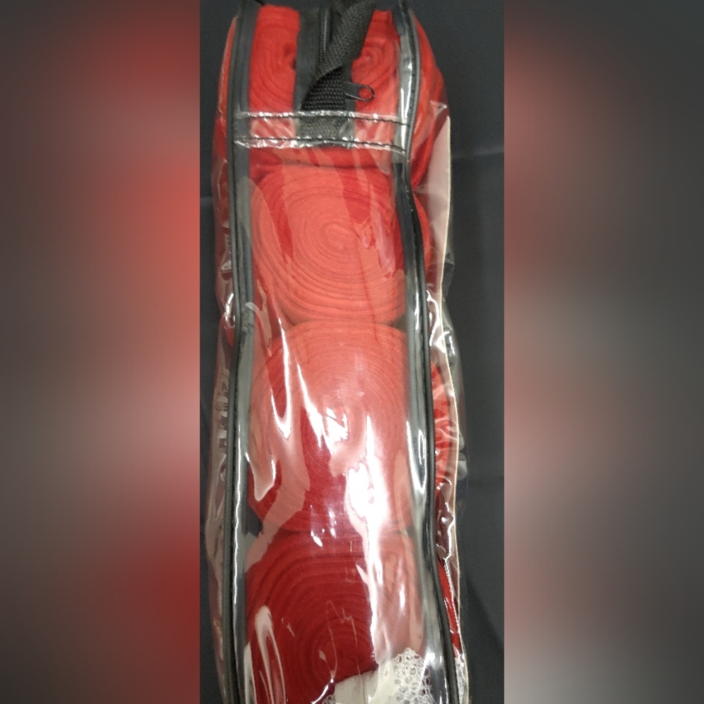 Equine‎ Horse Fleece Polo Leg Wraps Set of 4 New Red & yellow Green Unbranded